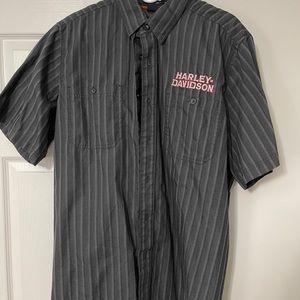 Harley Davidson button up collar shirt